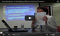 Video Training for Autism